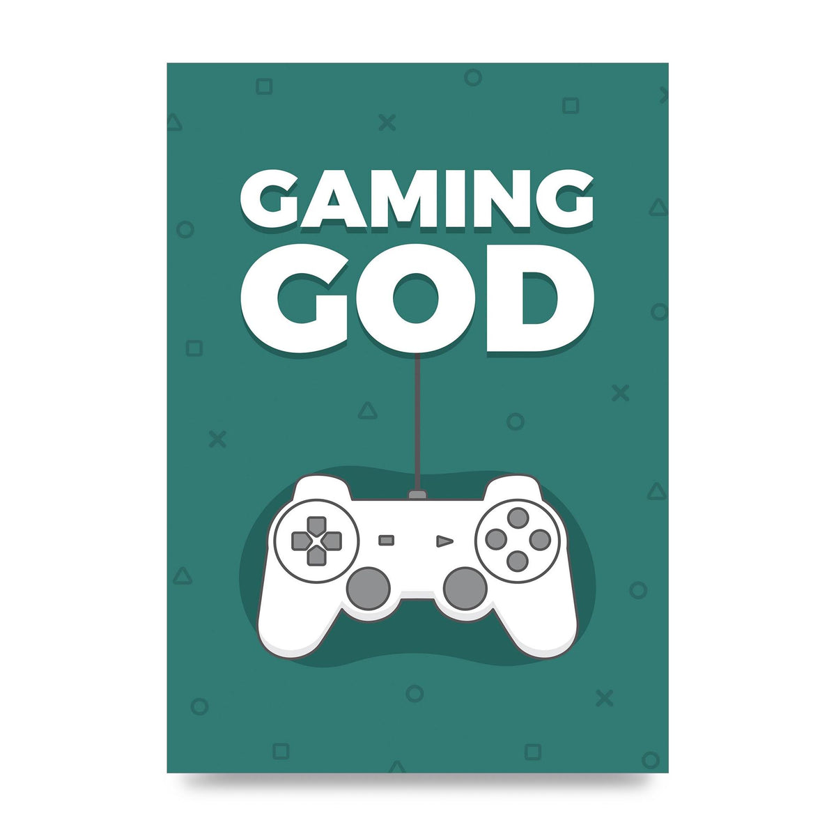 Gaming God Wall Art - unframed print