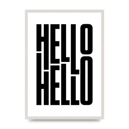 Hello" Art For The Home - A2 framed