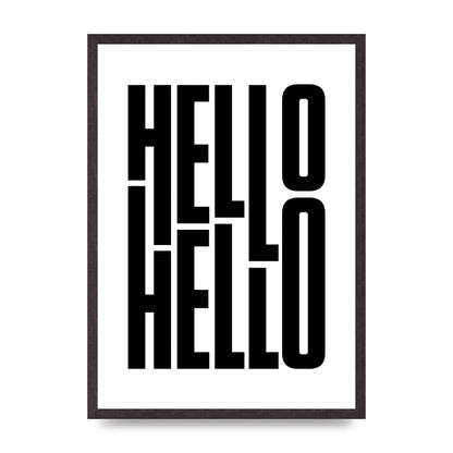 Hello" Art For The Home - A2 framed