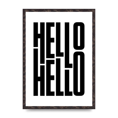 Hello" Art For The Home - A2 framed