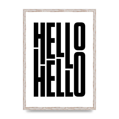 Hello" Art For The Home - A2 framed