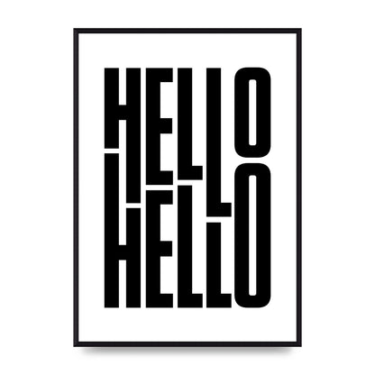Hello" Art For The Home - A2 framed