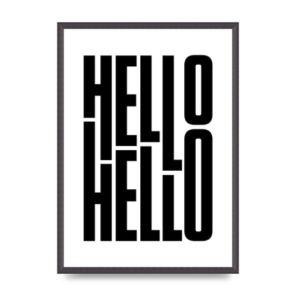 Hello" Art For The Home - A2 framed