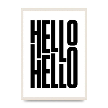 Hello" Art For The Home - A2 framed