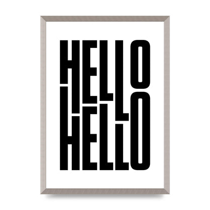 Hello" Art For The Home - A2 framed