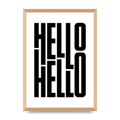 Hello" Art For The Home - A2 framed