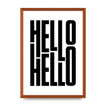 Hello" Art For The Home - A2 framed