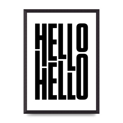 Hello" Art For The Home - A2 framed