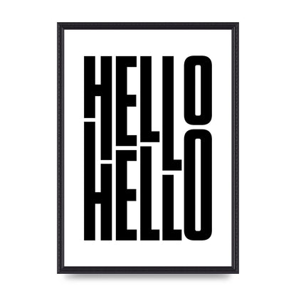 Hello" Art For The Home - A2 framed