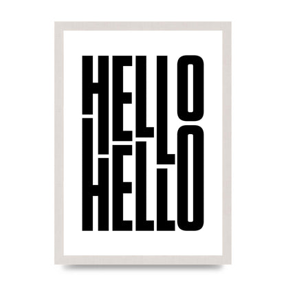 Hello" Art For The Home - A3 framed