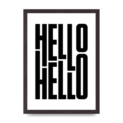 Hello" Art For The Home - A3 framed