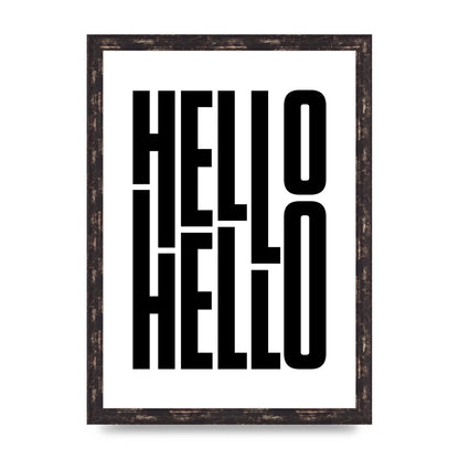 Hello" Art For The Home - A3 framed