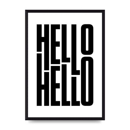 Hello" Art For The Home - A3 framed