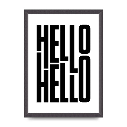 Hello" Art For The Home - A3 framed