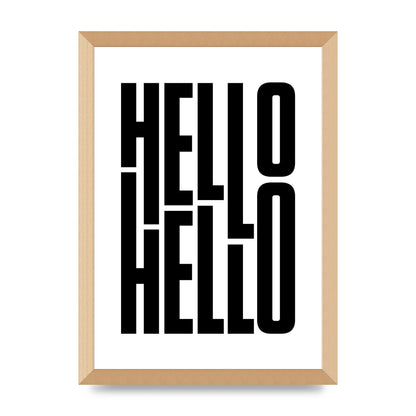 Hello" Art For The Home - A3 framed