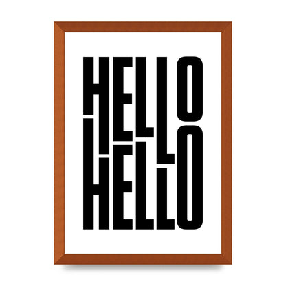 Hello" Art For The Home - A3 framed