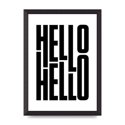 Hello" Art For The Home - A3 framed