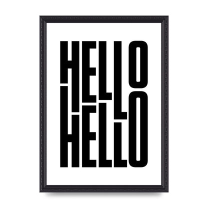 Hello" Art For The Home - A3 framed