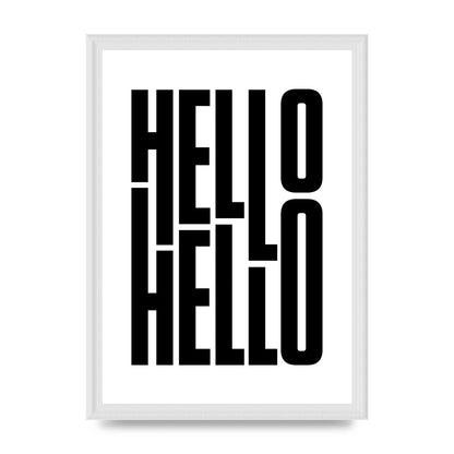 Hello" Art For The Home - A3 framed