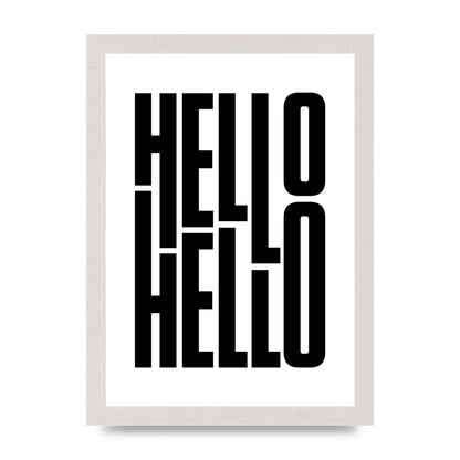 Hello" Art For The Home - A4 framed