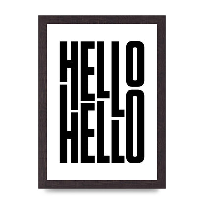 Hello" Art For The Home - A4 framed