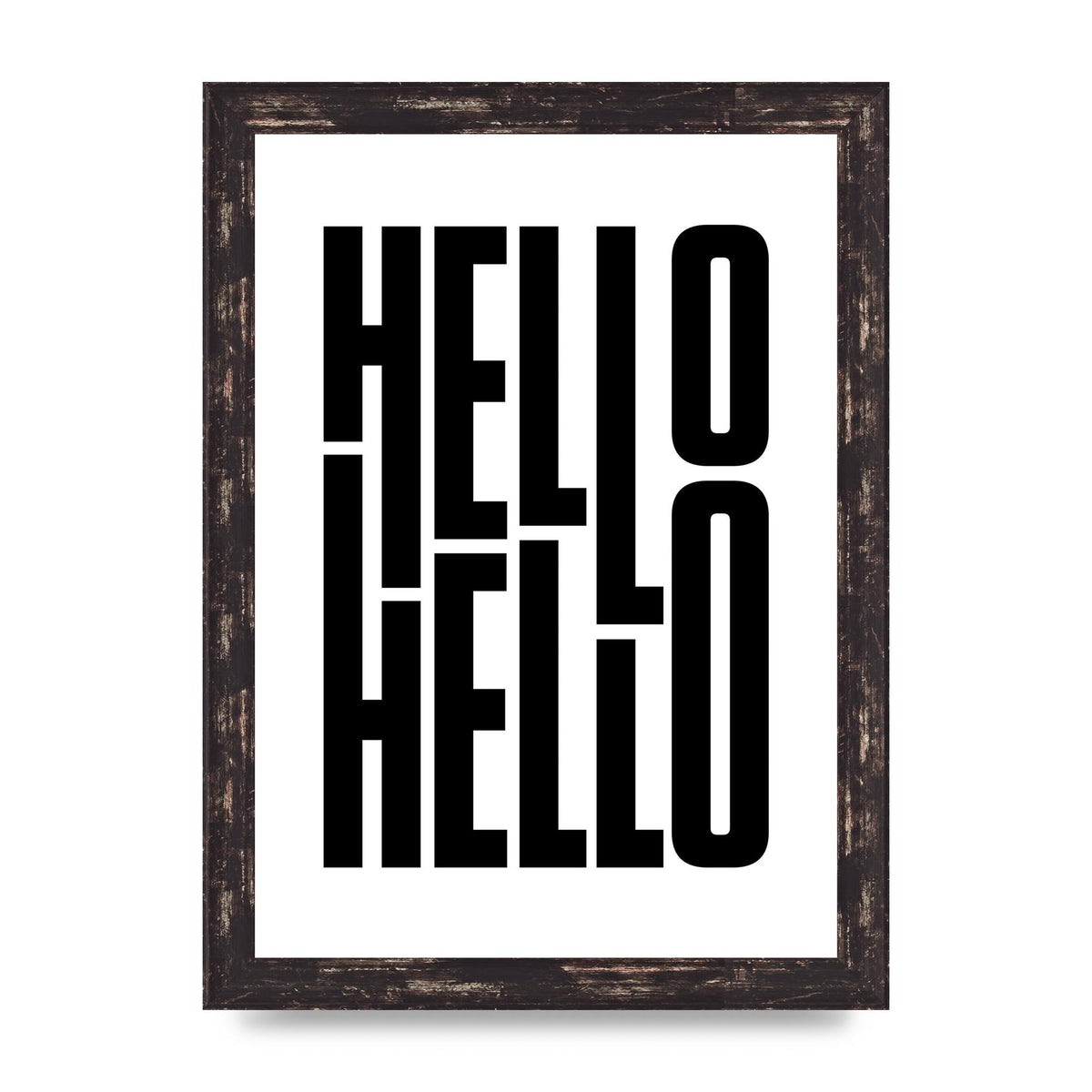 Hello" Art For The Home - A4 framed
