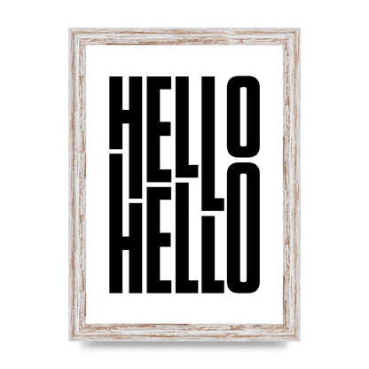 Hello" Art For The Home - A4 framed