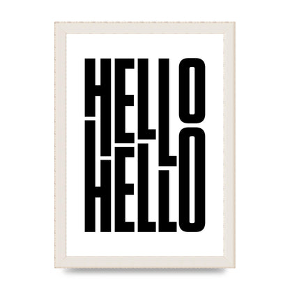 Hello" Art For The Home - A4 framed