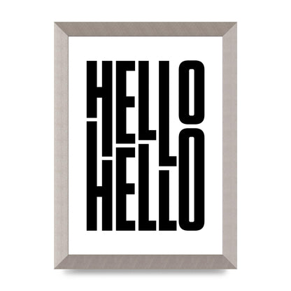 Hello" Art For The Home - A4 framed