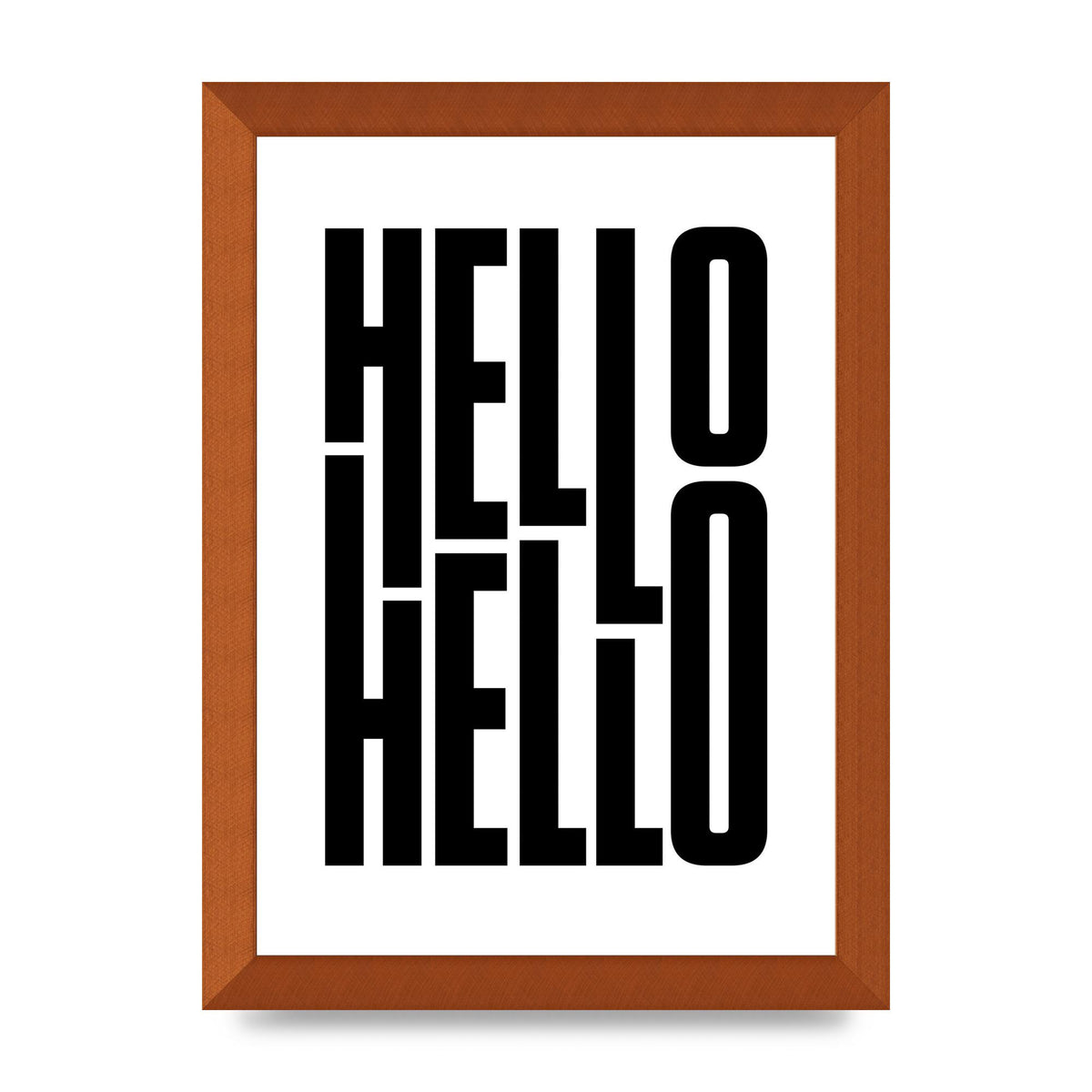 Hello" Art For The Home - A4 framed
