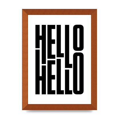 Hello" Art For The Home - A4 framed