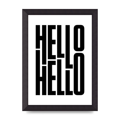 Hello" Art For The Home - A4 framed