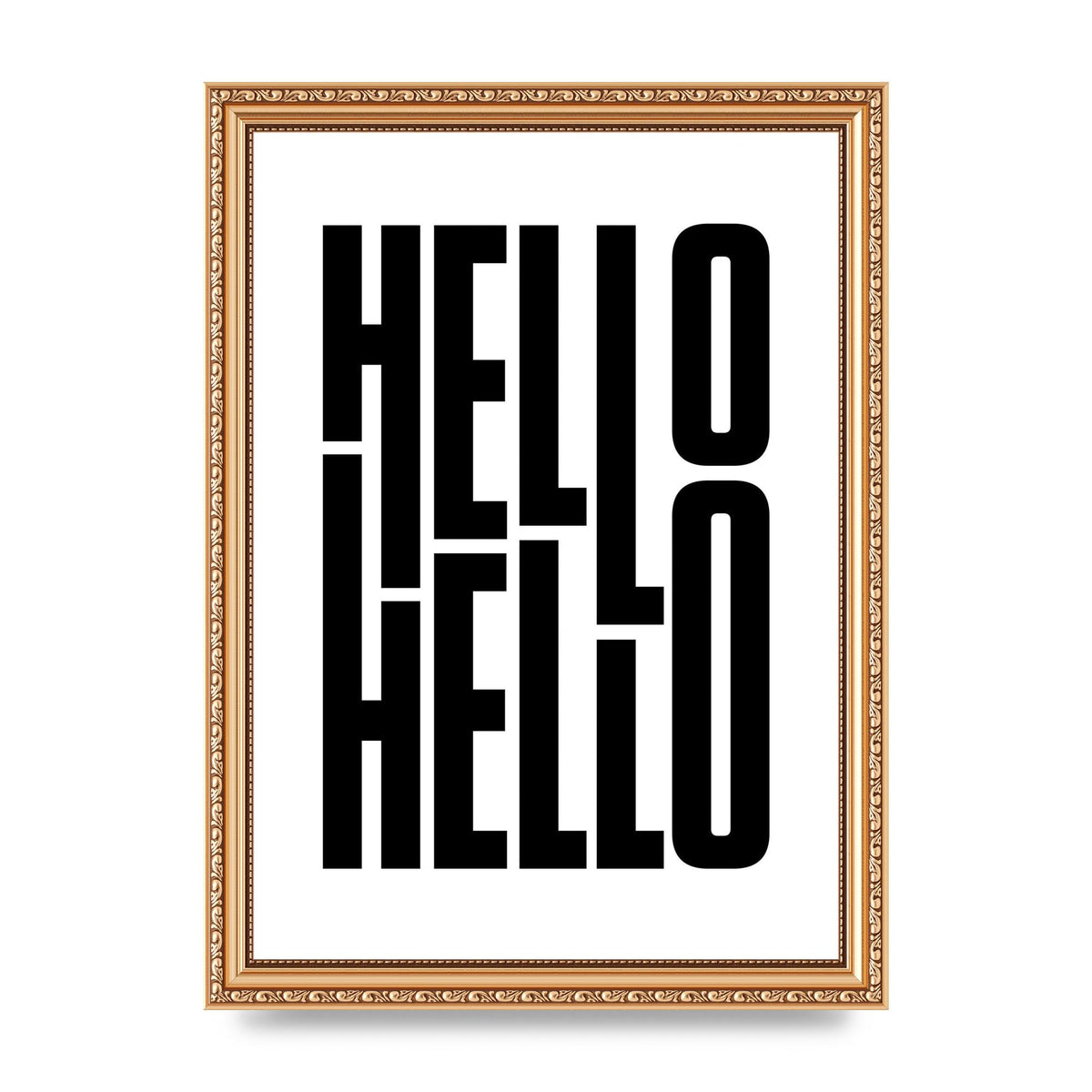 Hello" Art For The Home - A4 framed