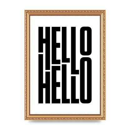 Hello" Art For The Home - A4 framed
