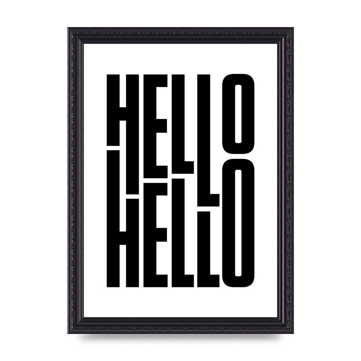 Hello" Art For The Home - A4 framed