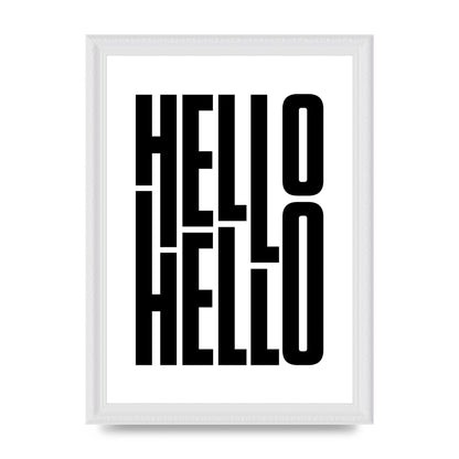 Hello" Art For The Home - A4 framed