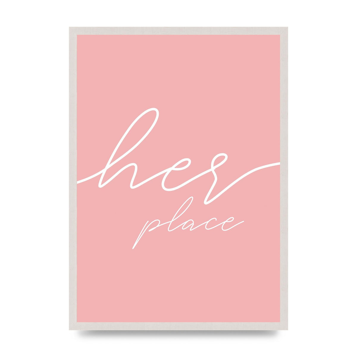 Her Place" Wall Art - A2 framed