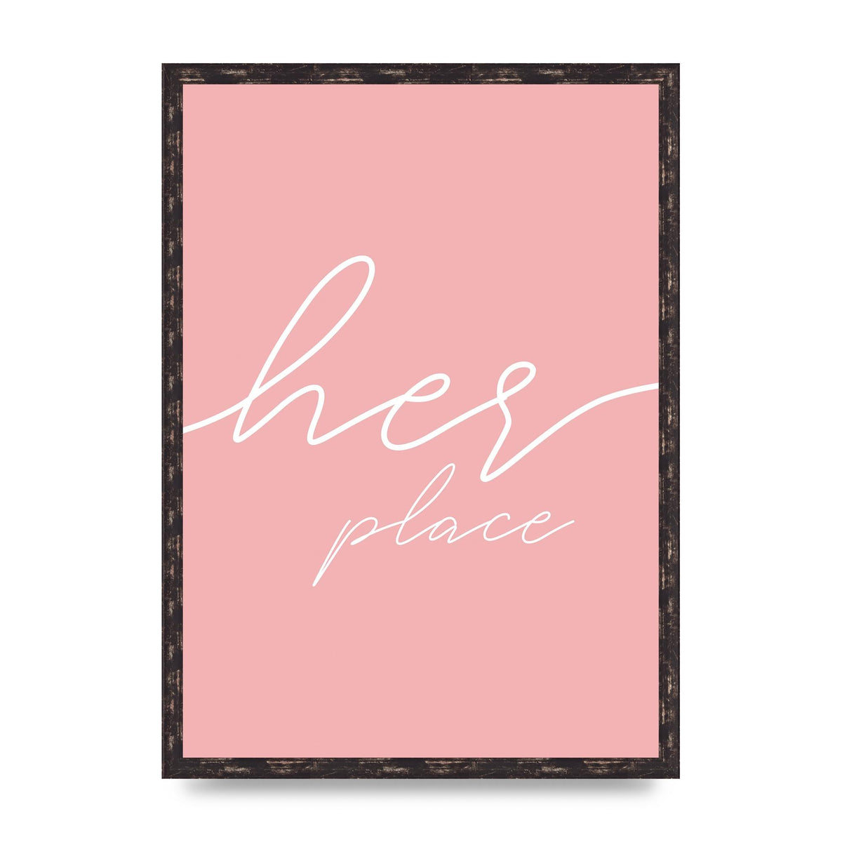 Her Place" Wall Art - A2 framed