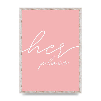 Her Place" Wall Art - A2 framed