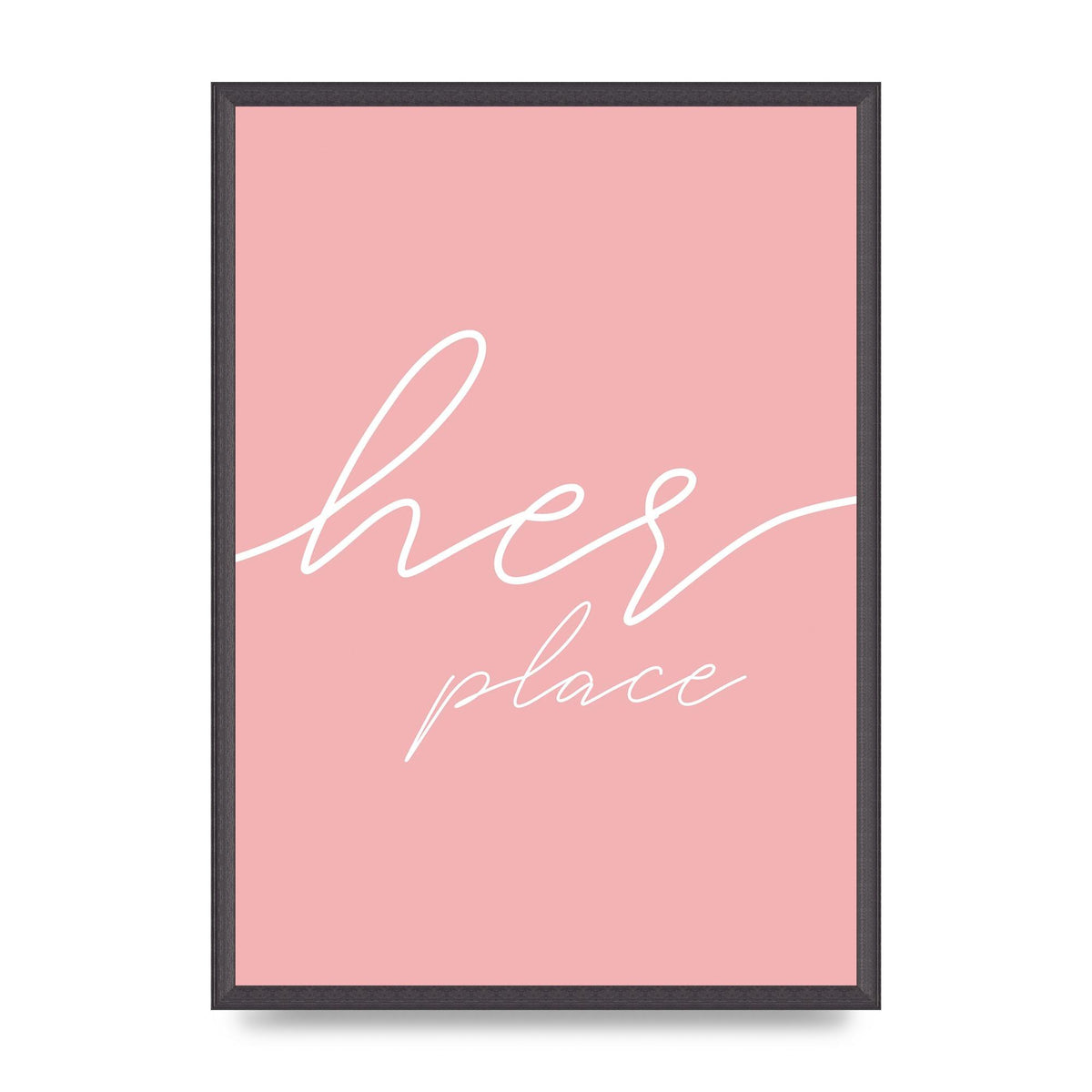 Her Place" Wall Art - A2 framed