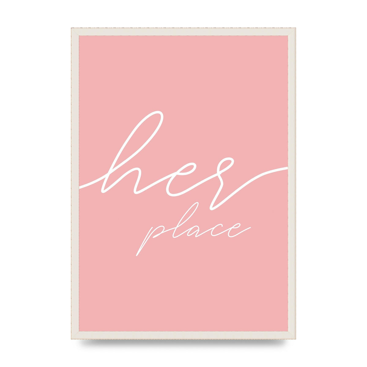 Her Place" Wall Art - A2 framed