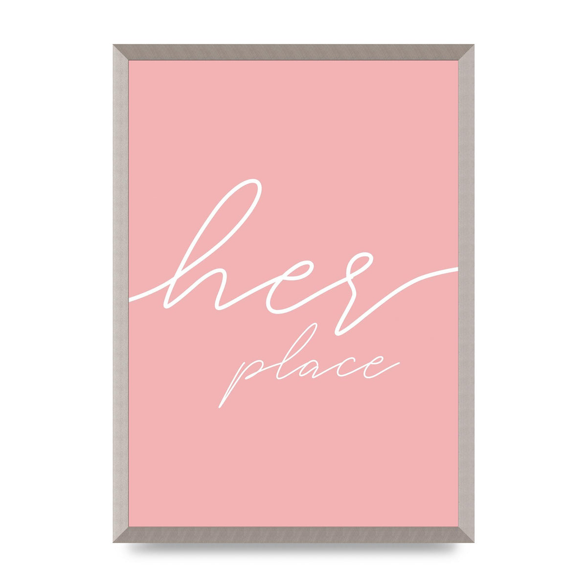 Her Place" Wall Art - A2 framed