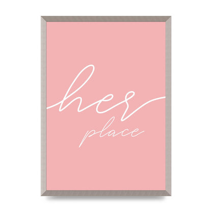 Her Place" Wall Art - A2 framed