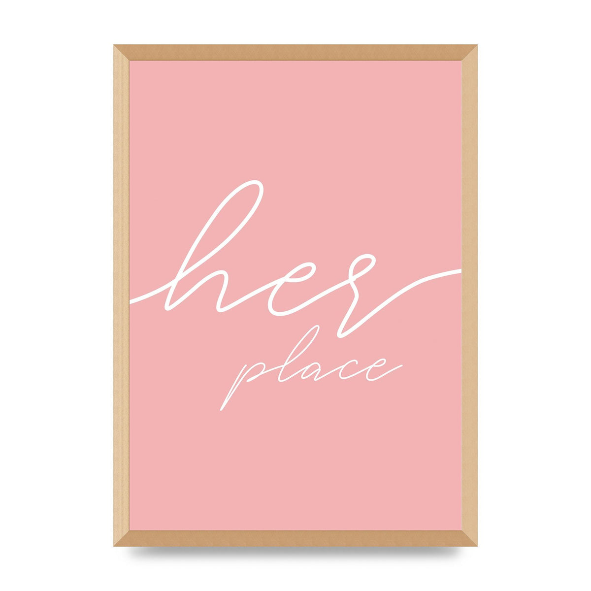 Her Place" Wall Art - A2 framed