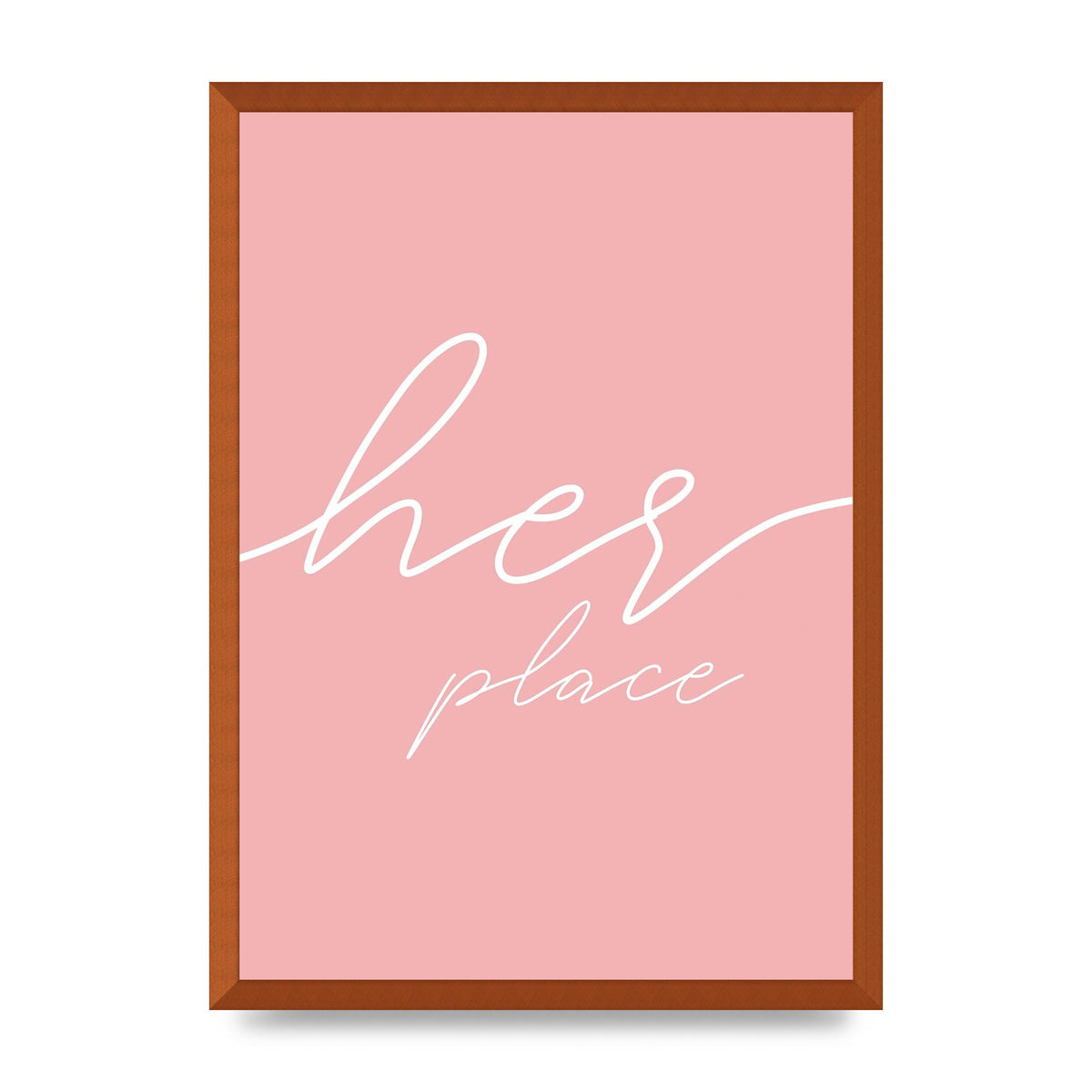 Her Place" Wall Art - A2 framed