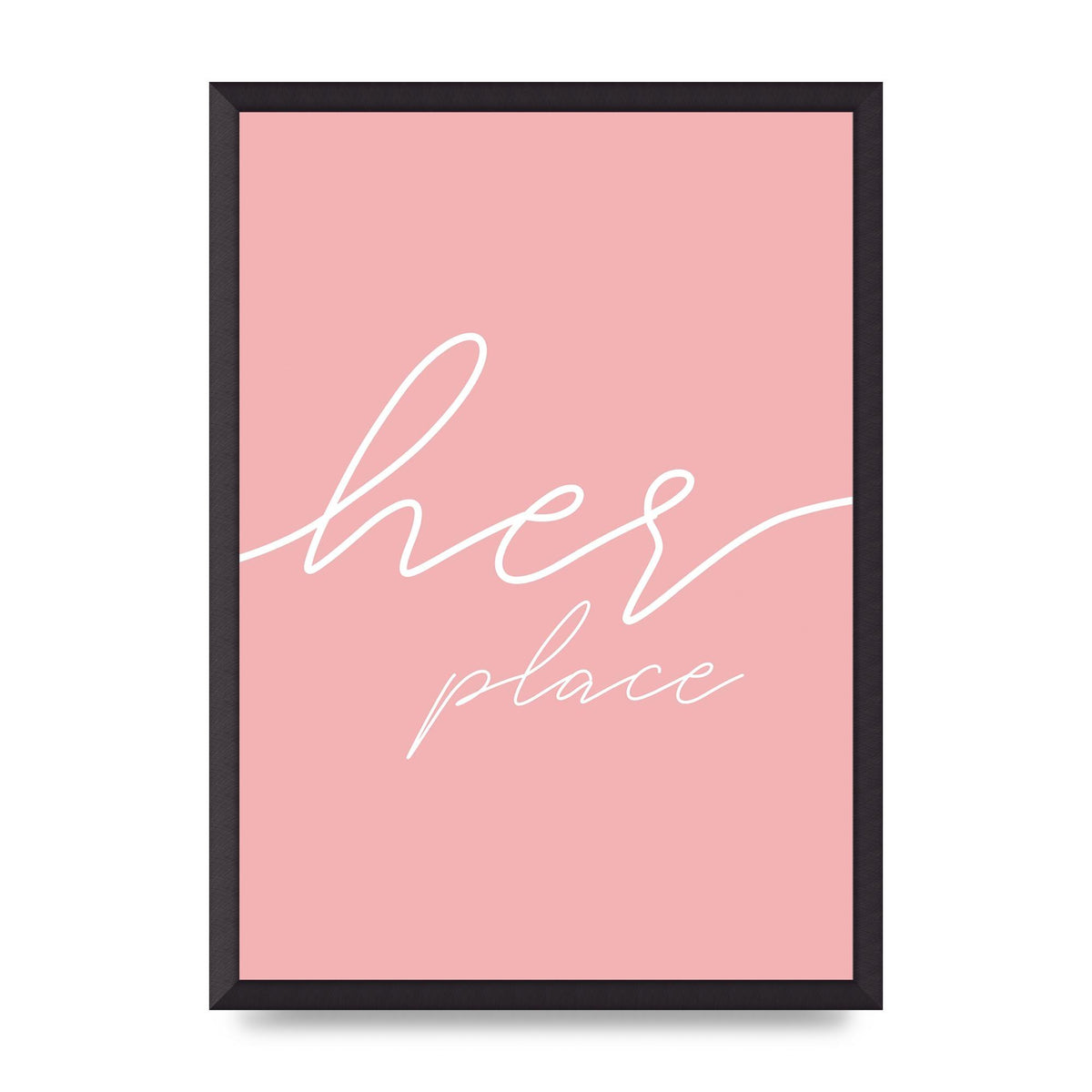 Her Place" Wall Art - A2 framed