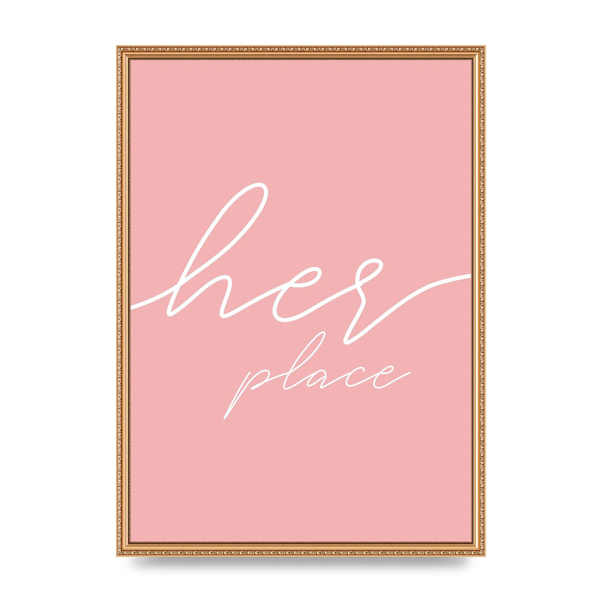 Her Place" Wall Art - A2 framed