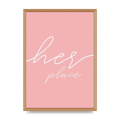 Her Place" Wall Art - A2 framed