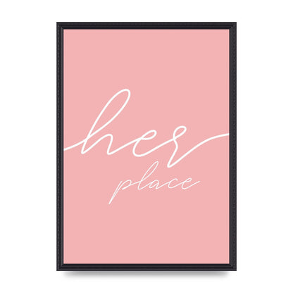 Her Place" Wall Art - A2 framed