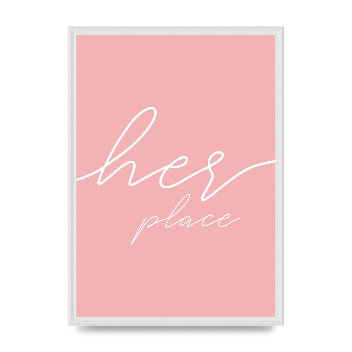 Her Place" Wall Art - A2 framed